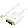Image de LOGILINK CV0137, Mini DISPLAYPORT, DVI, Macho/Macho, 1,8 M, Blanco