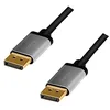 Image de Logilink CDA0101 Câble de raccordement DisplayPort 4K/60 Hz, aluminium, noir/gris, 2 m