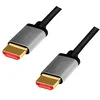 Image de LogiLink CHA0104 Câble de raccordement HDMI 8 K/60 Hz, aluminium, noir/gris, 1 m