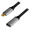 Image de LogiLink CUA0105 Câble d'extension USB 3.2 Gen 2 4 K/60 Hz, aluminium, noir/gris, 0,5 m