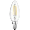 Image de Osram Ampoule LED Filament, Forme flamme, Culot E14, Dimmable, 4,5W Equivalent 40W, 220-240V, claire, Blanc Chaud 2700K, Lot de 1 pièce 4052899961814