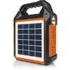 Image de EASYmaxx Kit générateur Solaire 10000mAh | 2 Modes de Recharge: Panneau Solaire ou USB | pour recharger téléphone Portable, powerbank, etc. | Radio FM intégrée et Haut-parleurs Inclus [Noir/Orange]
