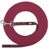 Image de Trixie Laisse pour chien avec caoutchouc antidérapant sangria rouge S/m 10 m x 1,5 cm