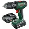 Image de Perceuse-visseuse à percussion 2 vitesses sans-fil UniversalImpact 18V Bosch, 2x batteries et chargeur inclus