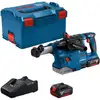 Image de Marteau perforateur sans fil avec SDS plus GBH 18V-22 Bosch, 2x batterie GBA 18V4.0Ah/L-BOXX, brosse annulaire.