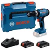 Image de Perceuse à percussion sans fil BOSCH PROFESSIONAL - GSB 18V-25 - 2 batteries GBA 2 0Ah + chargeur GAL 18V-40 L