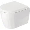 Image de Duravit Wand-WC (ohne Deckel) ME by Starck Compact 480 mm Tiefspüler, rimless, rafix, weiß HygieneGlaze, 2530092000