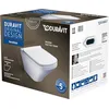 Image de Duravit DuraStyle Set pour WC suspendu, chasse d'eau profonde, 370x540mm, fixation cachée, siège WC inclus, blanc brillant, 45520900A1