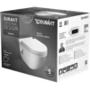 Image de Duravit Starck 3 WC suspendu, chasse profonde, avec abattant, blanc