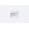 Image de Duravit Meuble vasque DuraSquare 60x47 cm, sans trop-plein, avec vidage, 1 trou de robinet, blanc