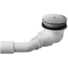 Image de Duravit DU - Bonde de receveur de douche - Code D - Chromé - Diamètre : 90 mm - Bonde horizontale