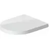 Image de Duravit WC-Sitz Me by Starck sans abaissement, blanc, charnières inox