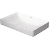 Image de Duravit DuraSquare vasque à poser, 60x34,5cm, sans trou pour robinet, sans trop-plein, paroi arrière vitrifiée, polie, 2355600000, Couleur: blanc