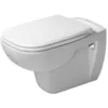 Image de Duravit D-Code - Ensemble WC suspendu au mur - Abattant à fermeture douce - WC à bord ouvert - Blanc