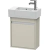 Image de Duravit Meuble sous lavabo Ketho 45x22,5x55 cm, suspendu, porte droite, taupe