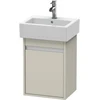 Image de Duravit Meuble sous lavabo Ketho 40x32x55 cm, suspendu, porte gauche, taupe