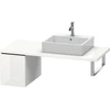 Image de Duravit Meuble bas L-Cube 32x54,7 cm, blanc brillant, avec console, 1 tiroir