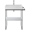 Image de Duravit Console métallique DuraSquare 66,5x45 cm, sur pied, noir mat