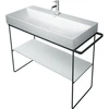 Image de Duravit Console métallique DuraSquare 106,5x45 cm, sur pied, chrome