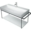 Image de Duravit Console métallique DuraSquare 106,5x45 cm, murale, noir mat