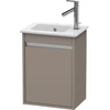 Image de Duravit Meuble sous-lavabo Ketho 40x28,5x55 cm, suspendu, porte gauche, basalte mat