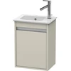 Image de Duravit Meuble sous lavabo Ketho 40x28,5x55 cm, suspendu, porte gauche, taupe