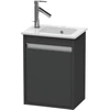 Image de Duravit Meuble sous-lavabo Ketho 40x28,5x55 cm, suspendu, droite, graphite mat