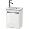 Image de Duravit Meuble sous-lavabo Ketho 40x28,5x55 cm, suspendu, T droite, blanc brillant