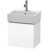 Image de Duravit L-Cube Meuble sous-lavabo Suspendu 43,4x34,1 cm, 1 Porte, pivotante à Gauche, pour Vero Air 072445, Coloris: Décor Blanc Mat - LC6245L1818