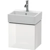 Image de Duravit Meuble sous-lavabo L-Cube 43,4x34,1x40 cm, suspendu, porte droite, blanc brillant