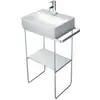 Image de Duravit Console métallique DuraSquare 51,6x33cm, sur pied, chrome