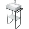 Image de Duravit Console métallique DuraSquare 51,6x33 cm, sur pied, noir mat