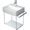 Image de Duravit Console métallique DuraSquare 51,6x33 cm, murale, chrome