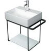 Image de Duravit Console métallique DuraSquare 51,6x33cm, murale, noir mat