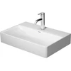 Image de Duravit Meuble vasque Com, DuraSquare fermé 60x40 cm, sans trop-plein, avec bonde, sans trou robinet, blanc