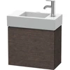 Image de Duravit Meuble sous-lavabo L-Cube 48x24x40 cm, suspendu, porte gauche, chêne foncé mat