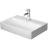 Image de Duravit DuraSquare Lave-Mains, Lave-Mains Compact 60x40 cm, sans Trou de Robinet, sans trop-Plein, avec Trou de Robinet établi, Coloris: Blanc avec Wondergliss - 23566000701