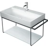 Image de Duravit Console métallique DuraSquare 86,5x45 cm, murale, noir mat
