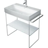 Image de Duravit Console métallique DuraSquare 86,5x45 cm, sur pied, chrome