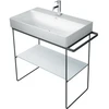 Image de Duravit Support métallique DuraSquare 86,5x45cm, au sol, noir mat