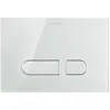 Image de Plaque dactionnement Duravit DuraSystem A1 mécanique pour WC, 229,8x157 mm, verre blanc, WD5002012000