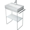Image de Duravit Console métallique DuraSquare 66,5x38 cm, sur pied, chrome
