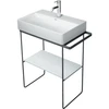 Image de Duravit DuraSquare Console métallique 66,5x38 cm, sur pied, noir mat