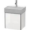 Image de Duravit Meuble sous-lavabo XSquare 43,4x34x39,7 cm, suspendu, porte gauche, bas mat