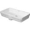 Image de Duravit Vero Air lavabo encastré 60x31cm, avec trop-plein, sans table de robinetterie, sans trou de robinet, pour montage par le bas, Couleur: Blanc