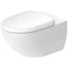 Image de Duravit WC Mural Architec, 257209, sans Rebord, 365x575mm, rondelle 4,5 l de Profondeur, Coloris: Blanc - 2572090000
