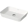 Image de Duravit évier Cape Cod, 550x400 mm, sans Table de robinetterie, sans trop-Plein, Coloris: Couleur intérieure Blanche, Couleur extérieure Blanche, avec Wondergliss - 23475500001