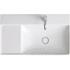 Image de Duravit Meuble vasque asy fermé DuraSquare 80x47 cm, sans trop-plein, avec siphon, cuve droite, 1 trou, blanc
