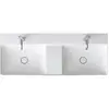 Image de Duravit Meuble double vasque DuraSquare 120x47 cm, sans trop-plein, avec vidage, 1 trou de robinet, blanc