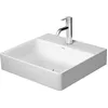 Image de Duravit DuraSquare lavabo, 50x47cm, 1 Trou pour Robinet, sans trop-Plein, vitrifié par Le Dessous, 2353500041, Couleur: Blanc